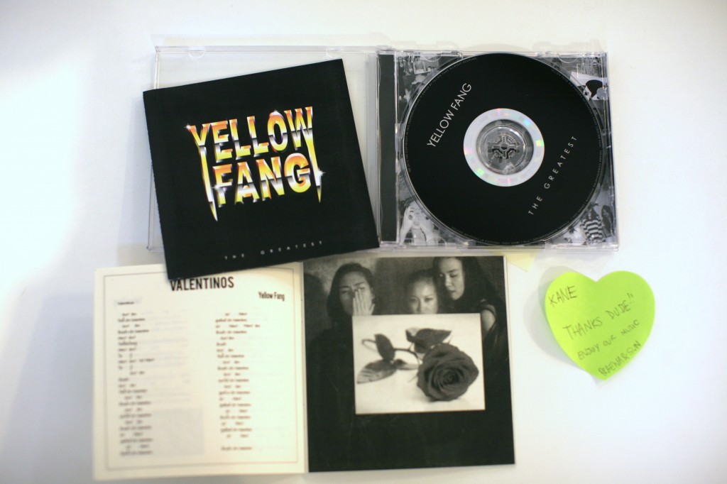 GEE, THANKS! Yellow Fang's debut LP, The Greatest, arriving in Contented's mailbox via Bangkok.